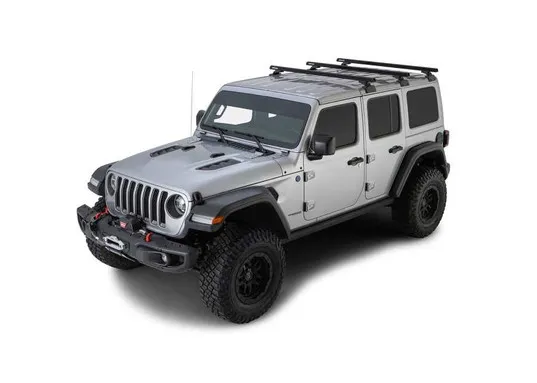 Rhino Rack Heavy Duty (3) 1500 mmSchwarz Backbone+RCL Jeep Wrangler Wrangler JL 4-Trg