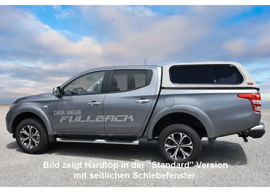 Basic Hardtop für Fiat Fullback ab '15 Doka Flach Seitl. Geschlossen