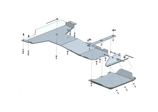 Unterfahrschutz (UFS) Ford Ranger Raptor 19 - 11/22. Getriebe & Verteilergetriebe