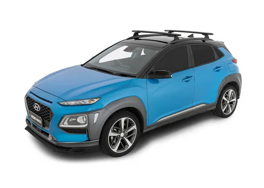 Rhino Rack Vortex Querträger 1260 mm (2) Hyundai Kona Inkl Fusskits RCP68-Bk