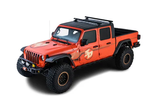 Rhino Rack Heavy Duty (2) 1500 mmSchwarz Backbone+RCL4 Jeep Jt Gladiator '20-&Gt;