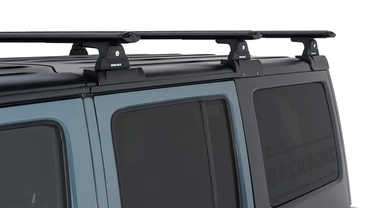 Rhino Rack Vortex 1500 mm (3) Schwarz Backbone RLT600 Wrangler Wrangler JK 4-Trg