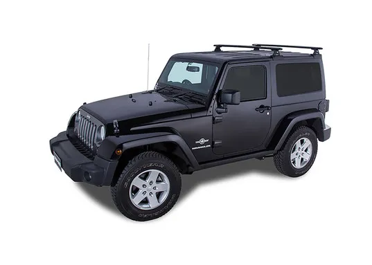 Rhino Rack Vortex 1500 mm (2) Schwarz Backbone RLT600 Wrangler Wrangler JK 2-Trg