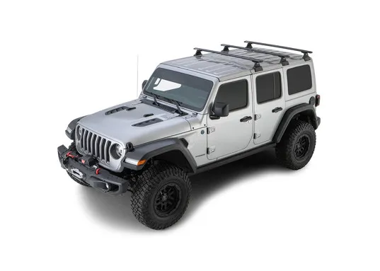 Rhino Rack Vortex (3) 1500 mmSchwarz Backbone+RLT600 Wrangler Wrangler JL 4-Trg