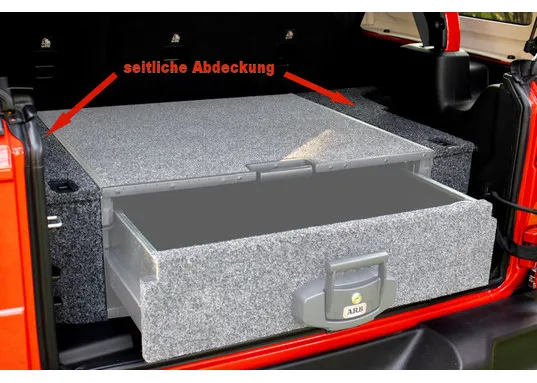 ARB OUTBACK abdeckung Schublade seitlich für Jeep Wrangler JL Langer Radstand