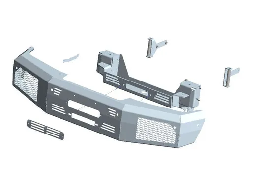 Seilwindenstossstange Mercedes G350 & G500 '16-'18. Inkl. Zeon 10 Platinum