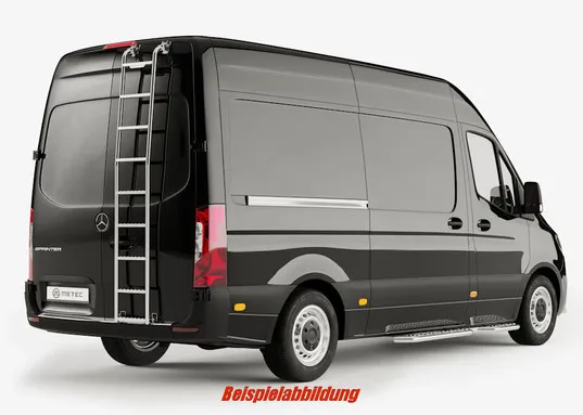 Heckleiter für Mercedes Sprinter H2. 18 –12/2021. Edelstahl