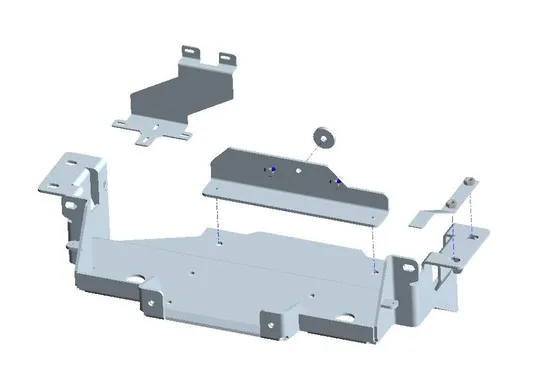 Seilwindenanbausatz Renault Alaskan. Ohne Seilwinde