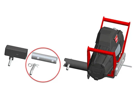 Verbindungsrohr für Hidden Multimount Auf 2" Aufnahme Bzw. Kugelkopfadapter