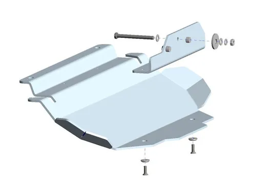 Unterfahrschutz (UFS) für Mercedes Benz X-Klasse Motor.