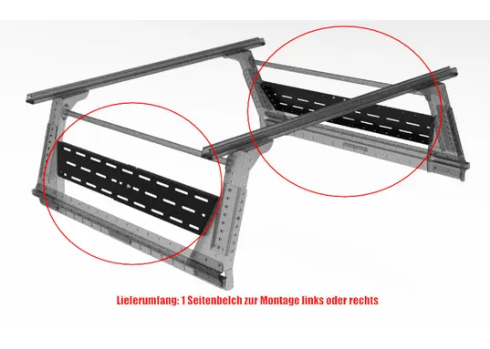 Muli-Rack Seitenblech Doublecab links & rechts (1 Stk.)