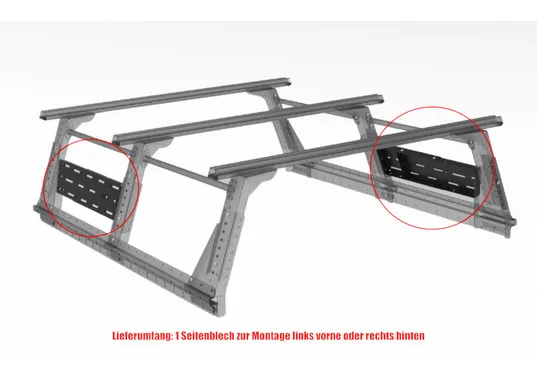 Muli-Rack Seitenblech xtracab. vorne links Bzw. hinten rechts (1 Stk.)