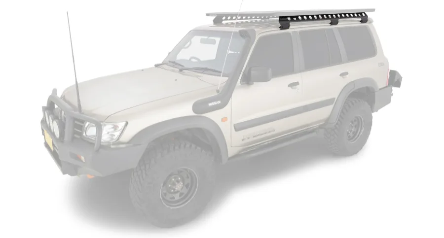 Rhino Rack "Backbone" Montagekit Toyota Land Cruiser J8 & Nissan Patrol Y61 Regenrinne