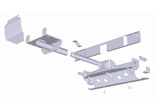 Hidden Multi-Mount Toyota Hilux REVO ab 16. Inkl. Seilwindenträger