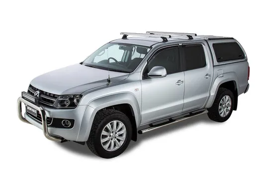 Rhino Rack HD Querträger 1375 mm (2) VW Amarok Bis '23 Silber mit RCP24+RCH4