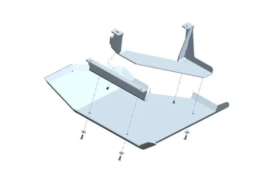 Unterfahrschutz (UFS) VW Crafter & Man Tge 17-21. Bluetec Tank