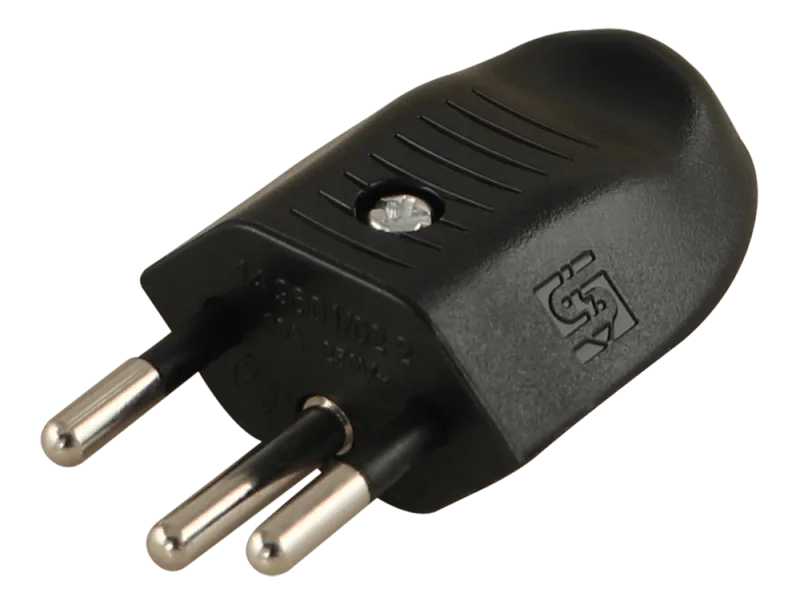 Stecker T12 10 A 230 VA C schwarz