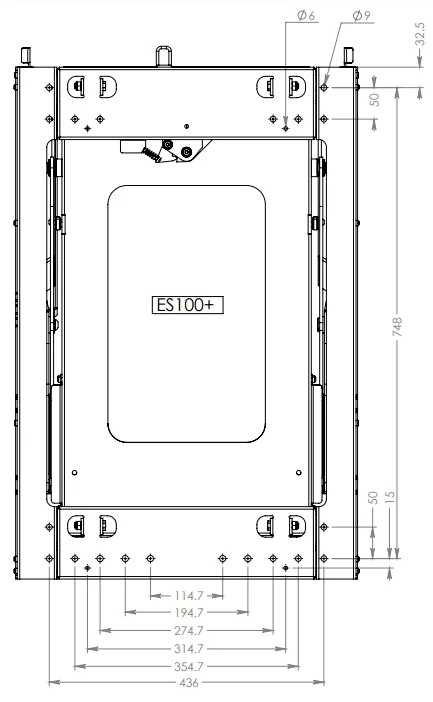 ClearView EASY SLIDE absenkbare Kühlbox Lift - ES-100 Plus