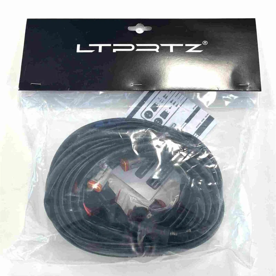 LTPRTZ® Kabelbaum für zwei Zusatzscheinwerfer mit 4 Pin DT Stecker - NUR PASSEND für Scheinwerfer LP-TRX3-7E und LP-RRDL9E-BL