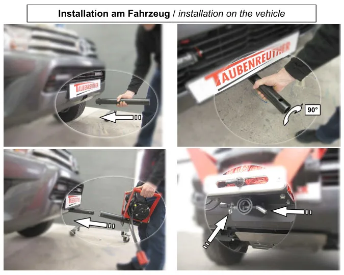 Option Midrange Seilwinden für Hidden Multi-Mount. Inkl Tragegriffe und Kabel