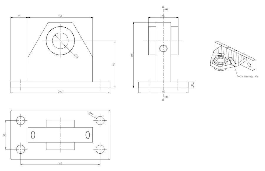 Zugmauladapter Set Universal für Bolzen Bis 32 mm Durchmesser. Mit Anbauanleitung