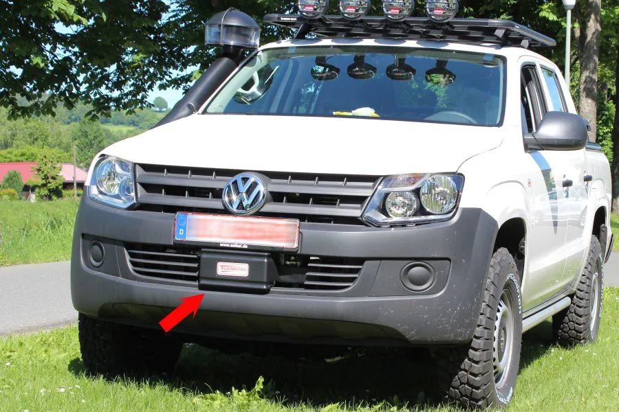 Seilwinden Set für VW Amarok Bis 2016 Inkl. WARN VR EVO 8S