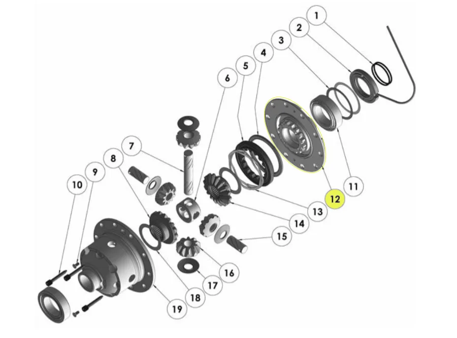 ARB Zylinderkappe Kit Druckringseite Rd100