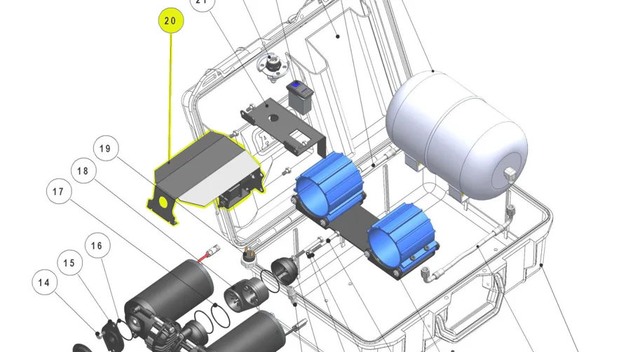 ARB Cover Assembly 24V für CKMTP24 Inkl. 24V Lüfter und Relais