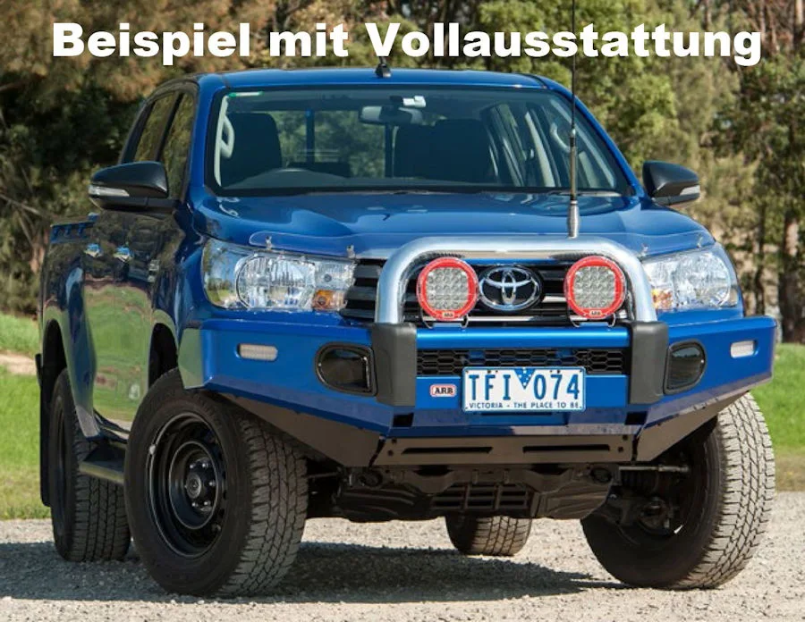 ARB Sahar abar Toyota Hilux Revo '16-'18 Ohne Bügel und Gummipuffer. O. Sensoren