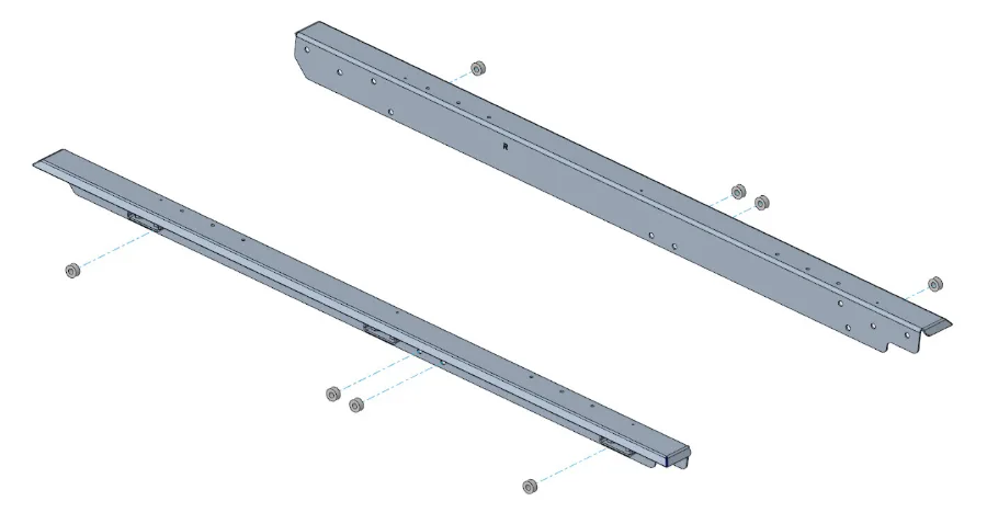 Adapterkit Muli-Rack für Ranger ab '23. Raptor ab 11/22 & Amarok ab '23