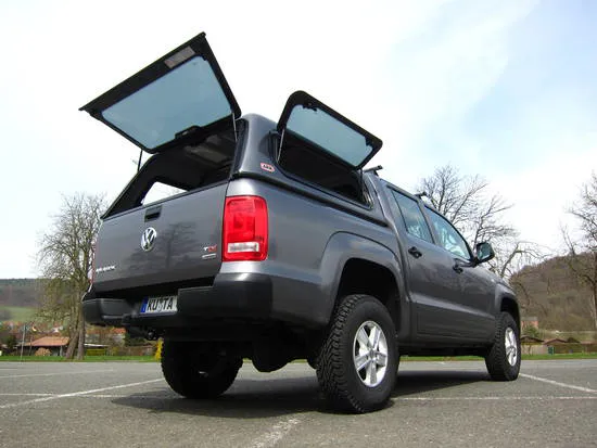 Touring Hardtop für VW Amarok Doka Bis 16. Flach. Glatt. Seitl. Klappfenster