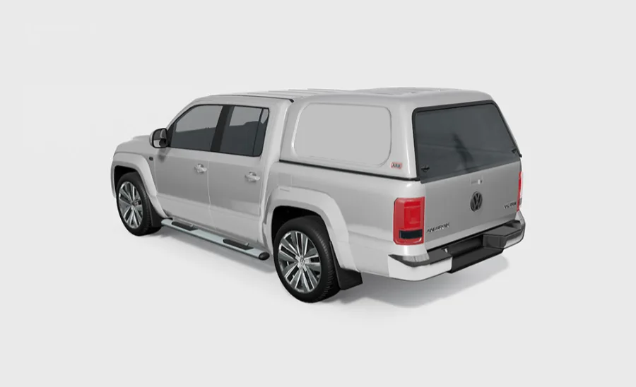 Basic Hardtop für VW Amarok DC Flach. Glatt. Seitlich Geschlossen