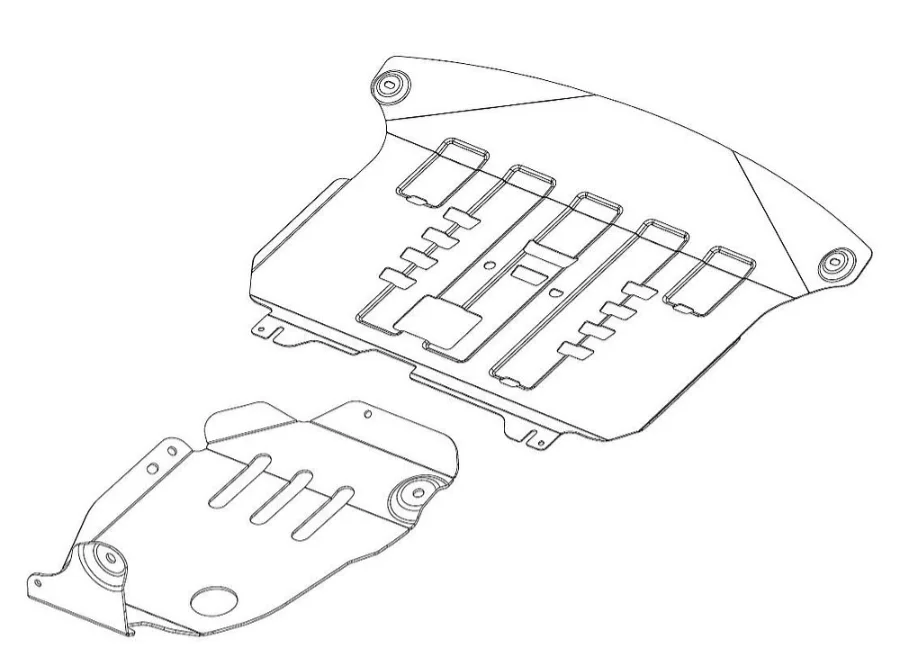 Unterfahrschutz (UFS) Kia Sorento. ab Bj.18 (Um-Fl). Motor + Getr.. 3 mm Stahl Gepr.