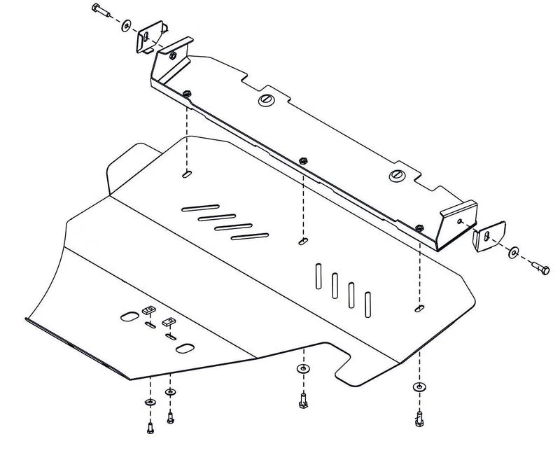 Unterfahrschutz (UFS) Subaru Forester Bj. 04/08-'13 (Sh). Motor. 5 mm Alu