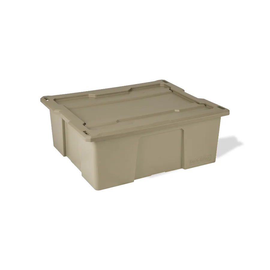 Decked D-Co Case - Bin 32. Tan Mit Snap On Lid (3 Stk.)