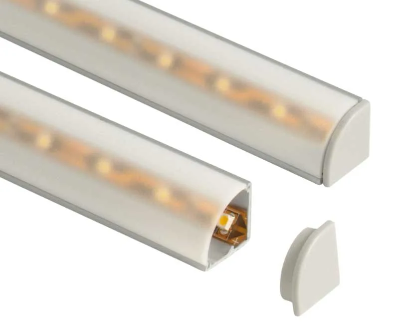 Carbest Aluminium-Profil für LED-Bänder 15 m Eckprofil