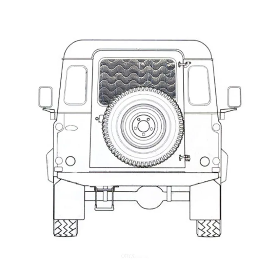 Thermomatte für Land Rover Defender Heck 1-tlg.