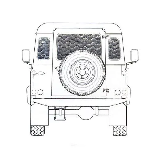 Thermomatten für Land Rover Defender Heck 3-tlg.