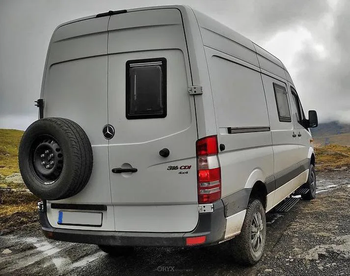 Reserveradträger für Mercedes Benz Sprinter und VW Crafter