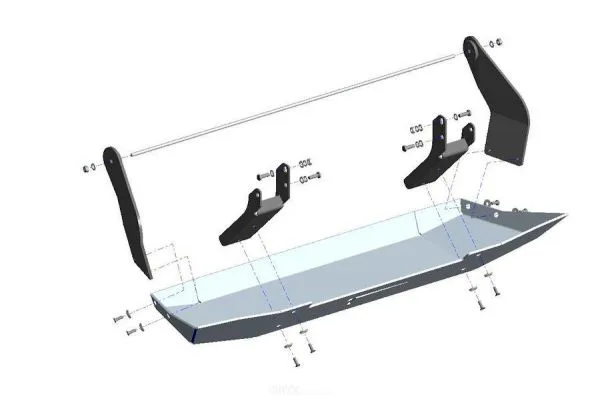 Unterfahrschutz (UFS) für Tank passend für Mercedes Benz G