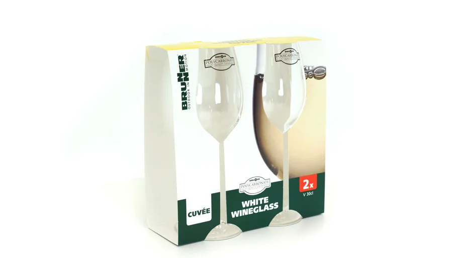 Brunner - Set White Wineglass Cuvss©e