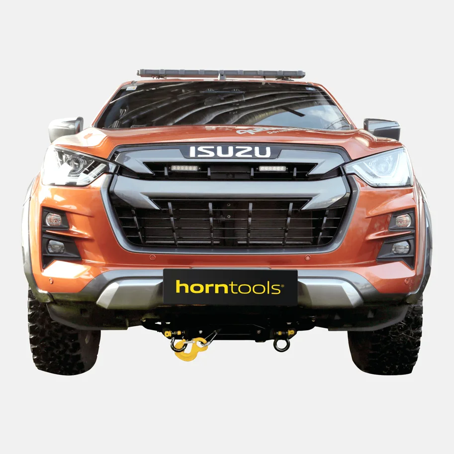 horntools Seilwindensystem Alpha 9.9 für Isuzu D-Max ab 2021 - 4,3 Tonnen 30m Kunststoffseil