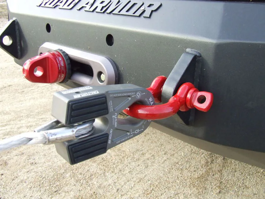 FACTOR 55'' FLATLINK ''E'' E x PERT WINCH SHACKLE MOUNT, GRAY