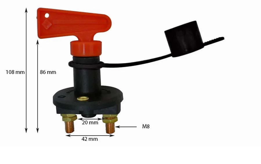 Trennschalter für Batterie 100 A 12 V und 24 V