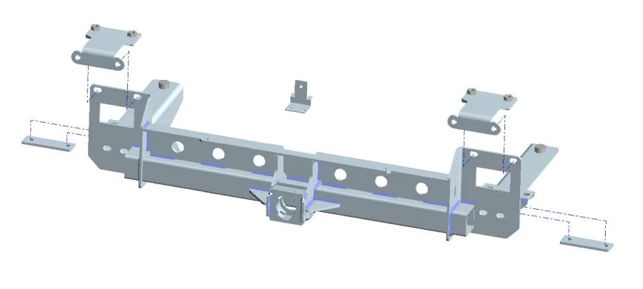 Hidden Multi-Mount Mercedes Sprinter 907 18-&Gt;. M. Elektrostecker. Sicherungskit