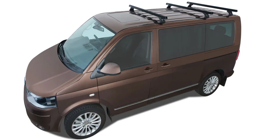 Rhino Rack HD Querträger 1500 mm (3) VW T5/T6, inkl. RLT600 Füsse, schwarz