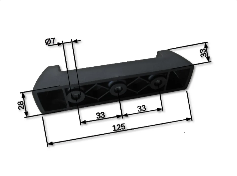 Fusskit für Rhino Rack Vortex /Heavy Duty (4) , mit Schnellverschluss, 75 mm hoch