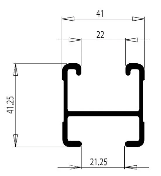 Rhino Rack Querträger 1375 mm, silber Heavy Duty