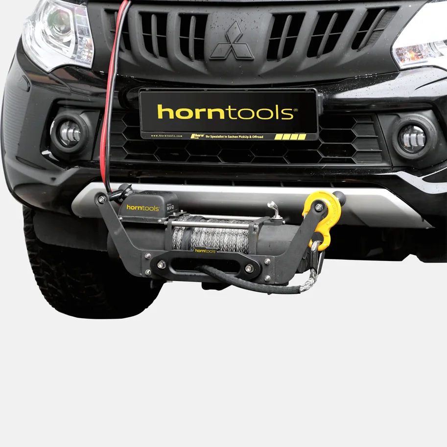 horntools Seilwindensystem Alpha Mobil für Mitsubishi L200 2016+ 4.3to mit Kunststoffseil