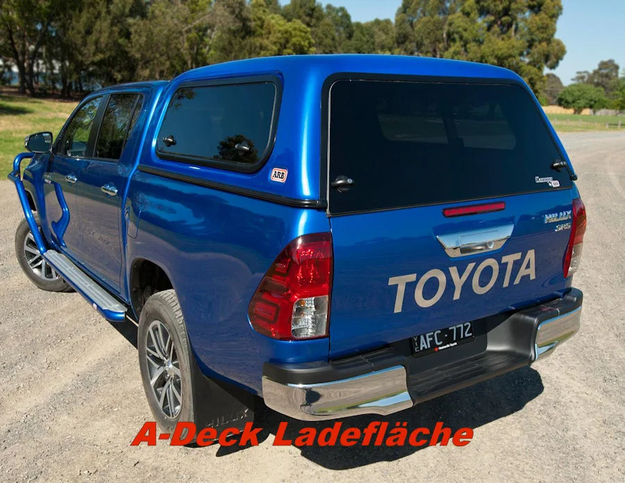 Heckklappen Assistent Toyota Hilux REVO 16-21. A-Deck